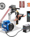 Badass 1500W Two Horsepower Belt Sander Grinder with variable speed dial and sanding belts for metalworking and knife making.