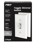 Toggle Dimmer Switch For Dimmable LED Bulbs With Single Pole Or 3 Way Setup, Easy Install Includes Wall Plate And Wire Nuts
