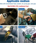Black 10 Ft AN4 Fuel Line Kit Nylon Braided Hose With Stainless Steel Core And CPE Liner For High Performance Racing And Street Builds, diesel gasoline engine oil biodiesel compatible