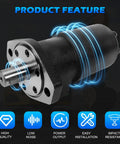 Heavy-Duty Hydraulic Motor For Eaton Char-Lynn H Series 101-1039-009 with 1 Inch Shaft and 1/4-20 UNC-2B Thread