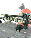FlexGrip Pro Mounting Rack For Gun, Bow, Ice Augers And Tools on ATV, holding crossbow with rock solid stability