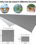 Go To Camping Hammock With Mosquito Net And Rain Fly Portable Nylon Hammock Tent rain fly shown as beach shade and rain shelter