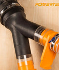 4 Inch To 2-1/2 Inch Dust Collection Splitter Fitting For Hoses, Converts One 4 In Line Into Two 2-1/2 In Lines, Minimal Suction Loss