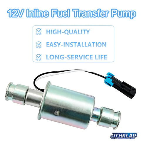 12V Inline Fuel Transfer Pump For Navistar DT466E DT530E HEUI Engines No Fuss Drop In Fit For 4000 7000 8000 Prostar Trucks Replacement OE 480234 433335790251C1, inline metal fuel pump