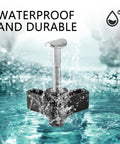 Waterproof Two Pack Lawn Mower Handle Knobs and Nuts Bolt Kit, Triangular Handle Fastening Screws Replacement for Push Mower