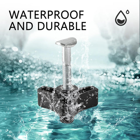 Waterproof Two Pack Lawn Mower Handle Knobs and Nuts Bolt Kit, Triangular Handle Fastening Screws Replacement for Push Mower