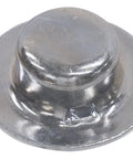 Top Rated Heavy Duty 3/4 Inch Axle Cap Nuts 12 Pack No Sweat Push On Grip Domed Wheel Retainers for Cart Furniture Casters close-up view.