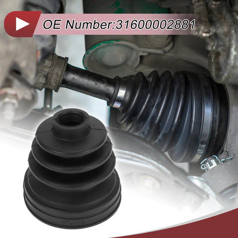 Mini Cooper CV Joint Boot Kit Inner Constant Velocity Boot With Clamps Black Rubber Replacement 2002 2008 Direct Fit For Preventive Maintenance Heavy Duty And Long Lasting Vehicle Protection with OE 31600002881