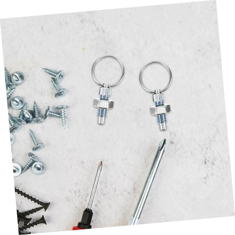 Two Pack Retractable Spring Plunger Pins 304 Stainless Steel Pull Ring Coupler Latch Heavy Duty Workhorse Indexing Lock Stud Mechanical Gear No Sweat Operation For Trailers And DIY Jobs