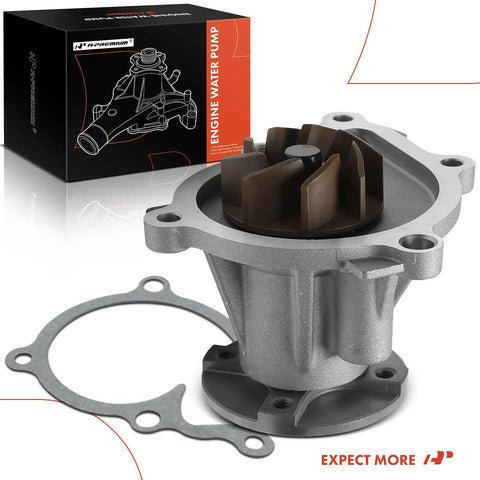 Dead Simple Engine Water Pump Fits Hyundai Elantra Ioniq Kia Niro 1.6L Engines with gasket on display.