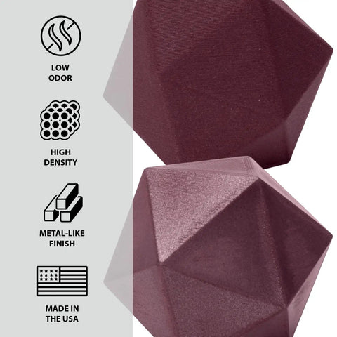 Burgundy Stainless Steel Filament For 3D Printers Packing Sixty Percent Steel Content Gives A Legit Heft To Every Print And Crafts A Dope Patina Finish On This 500G Spool For Seriously Kicked Up Projects