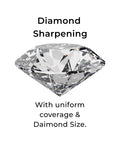 Diamond sharpening stone showing a uniform coverage and size, related to 12-Inch Diamond Steel Sharpener DS2E With Extra Fine Grit for honing.