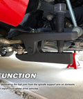 Heavy Duty Ball Joint Separator Tool With Expandable Fork For Pulling Tie Rods and Control Arms On Domestic And Import Rides Drop One In and Make Suspension Work No Sweat used under a vehicle.