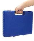Cididu 17-piece rotary hammer drill bit set in blue plastic storage case with handle