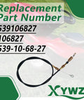 46.5 Inch Power Rake Activation Cable Replacement For Husqvarna BG22 DT18BF DT22 Jonsered Poulan AYP Dixon RedMax Dethatchers