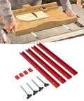 T Slot Track Kit With M8 Slider Blocks, 400mm Aluminum Rail for woodworking jigs and fixtures setup on workbench