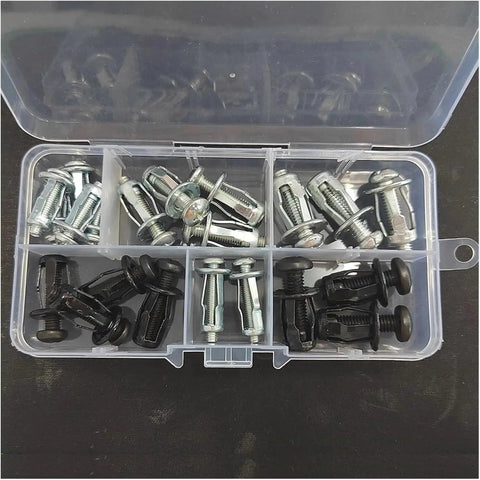 Heavy Duty Expansion Nut Kit For M4 M5 M6 Petal Jack Rivet Nuts With Durable Metal Build, Easy Install, Screw In Convenience, Long Lasting Fasteners For Auto Enthusiasts, DIY Projects, Marine And Garage Use in storage case
