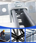 50 Piece 3/8-16 Spring Nut And Bolt Kit for strut channel systems in electrogalvanized carbon steel for HVAC and solar use
