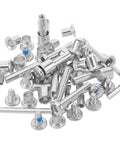 Inline Skate Axle Screw Replacement Kit With Alloy Aluminum Axle Spacers For Roller Skate wheel repair set