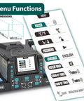 2 In 1 Digital Soldering Iron Kit With Precision Soldering Station Dual C210 And C245 Tips Menu Functions Display