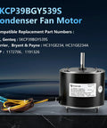 Top Shelf 5KCP39BGY539S Condenser Fan Motor Swap For Ac Systems 1/12 Hp 1100 Rpm 208 To 230 Volt with wiring connections.