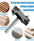 Image of Workhorse Spoilboard Surfacing Router Bit with 1/4 inch shank, 1-1/2 inch cutting diameter, designed for various wood types.