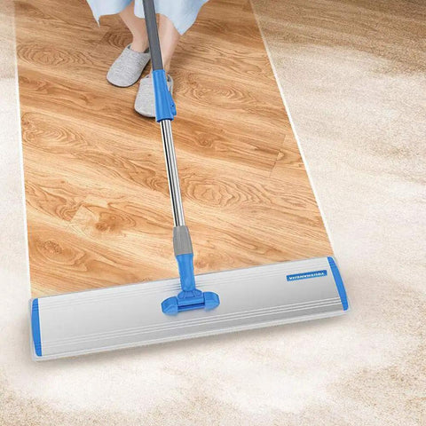Heavy Duty 24 Inch Microfiber Flat Floor Mop With Adjustable Handle And 4 Washable Mop Cloths, Extendable Stainless Steel Pole, Clean Floors Like A Boss On Hardwood, Tile, And Concrete Without Bending
