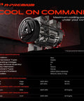 Heavy Duty Auto Ac Compressor With Clutch Assembly Prefilled Oil And New Seals For Ford Edge Lincoln Mxk Mazda Cx9 showing compressor specifications.