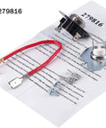 Dryer Heating Element Upgrade Kit With 3392519 Thermal Fuse 279973 Thermostat And 279816 Element 8544771 parts on instruction sheet.