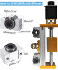CNC Aluminum Z Axis Spindle Motor Mount 85mm Stroke 800W Spindle Holder 65mm Diameter for 3018 Pro Series dimensions