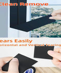 Heavy Duty Cloth Weatherstripping Tape For Windows And Doors 1.8 Inch By 66 Feet Seal Strip in use, close-up on texture and tearing