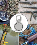 Double Sided 360 Rotatable Neodymium Magnet Fishing Kit, 2.95 Inch Diameter, 1000 Lb Total Pull, underwater metal salvage