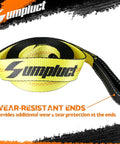 Beefy Heavy Duty Tow Strap 2 Inch By 20 Foot With Loops 20000 Lbs Break Strength Kinetic Recovery Tow Rope For ATV UTV Car Tractor Boat Trailer Emergency Towing Straps Tree Saver, wear-resistant end loop