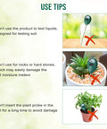 Use tips for 4 Pack Long 15.8 Inch Soil Moisture Meters With Deep Probes for safe use in gardens and pots