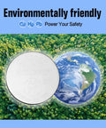 Hella Solid CR2025 3 Volt Coin Cell Batteries 12 Pack with earth background, showcasing environmentally friendly features.