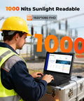 Built Like A Tank 15.6 Inch Rugged Laptop Running Windows 11 Pro Powered By Intel Core I5 1235U with 1000 Nits sunlight readable display.