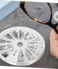 Two Pack Eyeglass Repair Kit With Screws And Screwdriver In A Grab And Go Compact Storage Case For Quick Glasses Repairs