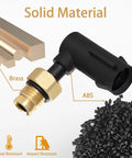 FUSCH 2-pack suspension elbow air strut repair kit with brass fittings and black ABS housing