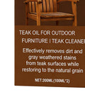 Box of All In One Teak Wood Cleaner And Restoration Kit With Brightener For Indoor Outdoor Furniture Marine Decks And Patios
