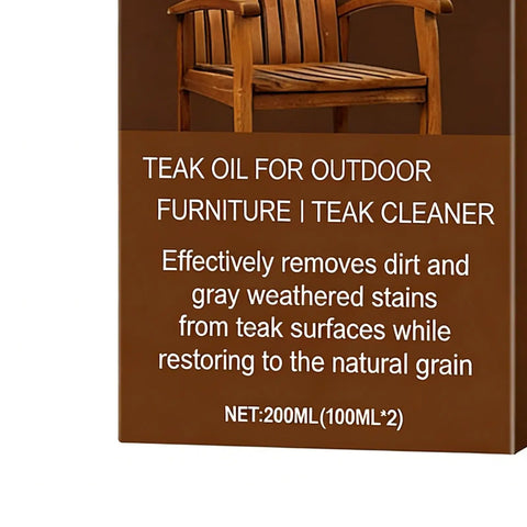 Box of All In One Teak Wood Cleaner And Restoration Kit With Brightener For Indoor Outdoor Furniture Marine Decks And Patios