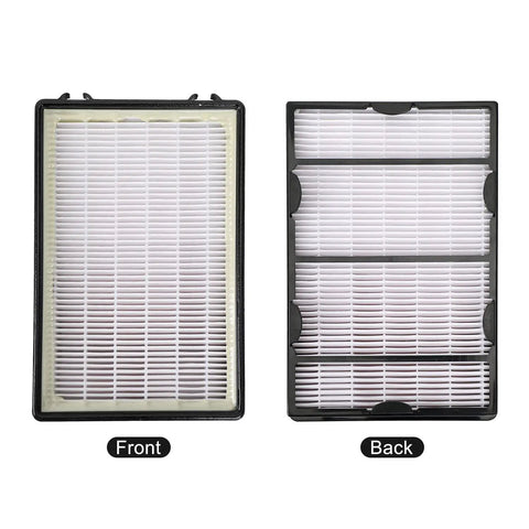 Replacement HEPA Filter Set For HAPF600 Series showing front and back of filter with black frame