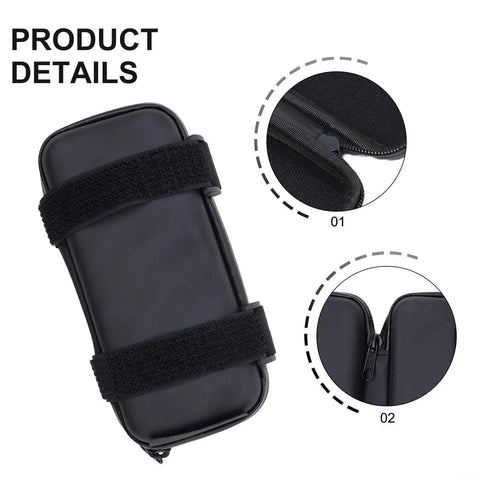 Heavy Duty E Bike Controller Bag Waterproof EVA Hard Case For Electric Motorcycle Gear, Keeps Battery And Electronics Safe From Rain Dust And Gunk. black EVA case with strap and zipper