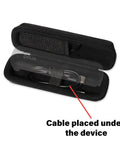 Grab And Go Slim Semi Hard Zipper Case For FLIR One Edge Pro 160x120 IR Camera open with cable under device