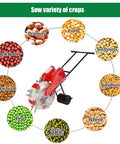 Walk Behind Seed Planter With Integrated Fertilizer Applicator Six Hole Row Crop Seeder for multiple crops like corn and peanuts