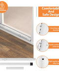 Extendable Window And Sliding Door Security Bar Adjustable From 18 To 51 Inches Inside White Interior Safety Bar for windows and doors