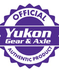 Front view of Yukon Gear & Axle official logo badge in purple with white text.