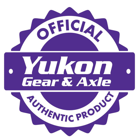 Front view of Yukon Gear & Axle official logo badge in purple with white text.