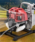 Heavy Duty Gasoline Mini Water Pump With High Lift Design And One Inch Port for efficient water transfer in yard irrigation.