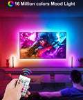 LED TV backlight strip, 16.4 ft RGB for 45–75 inch TVs, with remote control and USB power