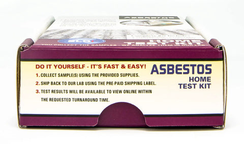 One Sample Asbestos Test Kit With PLM Lab Analysis In Five Biz Days, Includes Sampling Media And Return Ground Shipping Included, Easy To Use Home Or Office Safety Test For Asbestos Contamination